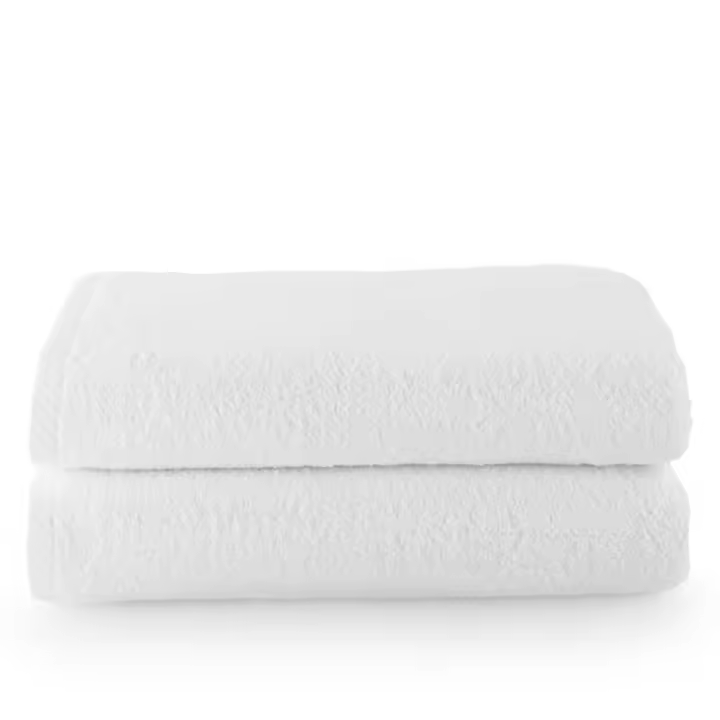 Set 2 Toallas sábana (100x150) Blanco, El mejor textil hogar para tu casa Fijalo - 1