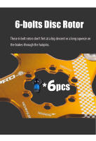 Freno De Disco Flotante IIIPRO Para Bicicleta De Montaña 6 Tornillos 140mm 160mm 180mm 203mm Accesorios De Bicicleta - details 9