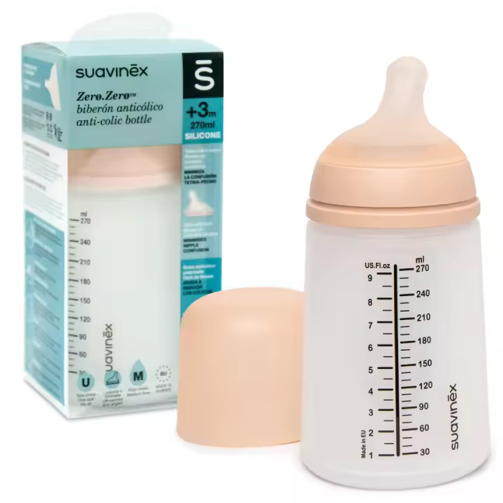 Suavinex Biberón Anticólico 270 Ml Tetina M Silicona - 1