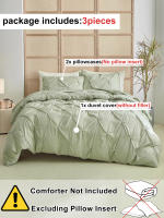 Juego De Cubierta De Cama 3pcs Diseño De Torcimiento Artesanal Sencilla Y Superior Materiales Suaves Y Cómodos Adecuado Para Habitación De Hombres Y Mujeres Decoración De Dormitorio - details 6