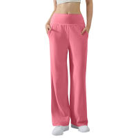 Pantalones De Yoga Para Mujer Cintura Alta Ajustados Con Control De Abdomen Y Levantamiento De Glúteos Pantalones De Fitness Elásticos De Pierna Ancha Para Deporte Y Yoga - details 12