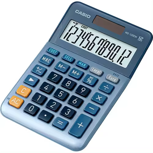Casio Calculadora Sobremesa MS-120EM 12 Dígitos Euroconversora - 1