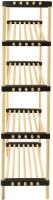 Estantería Modular Slim Multiusos 丨5 Estantes de Madera Natural para Baño, Entrada, Cocina y Oficina丨Organización Ecológica y Compacta丨Estante Resistente para Toallas, Libros, Productos de Limpieza o Decoración丨Tamaño 28 x 49 x 129.5 cm丨Montaje fácil - details 2