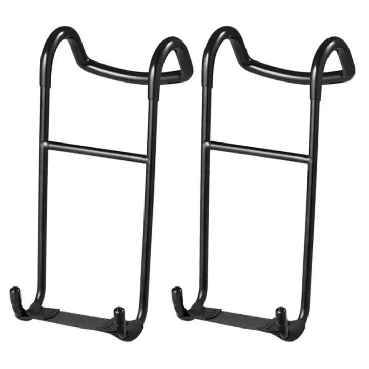 2pcs Gancho De Spotter Para Halterofilo 250 Lbs Capacidad De Carga Resistente Para Ejercicios De Pecho Y Músculos De Los Brazos - 1