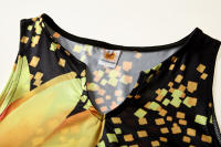 Vestido Largo Sin Mangas Con Cuello En V Y Estampado De Rosas Retro Para Mujer Vestido De Calle Estilo Vintage Polyester - details 8