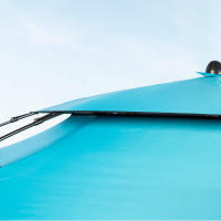 Aktive - Sombrilla de playa y pesca antiviento 200 cm, azul, protección UV50, ventilación superior, inclinación ajustable, 8 varillas de fibra de vidrio, tubo 22/25 mm, funda incluida - details 5