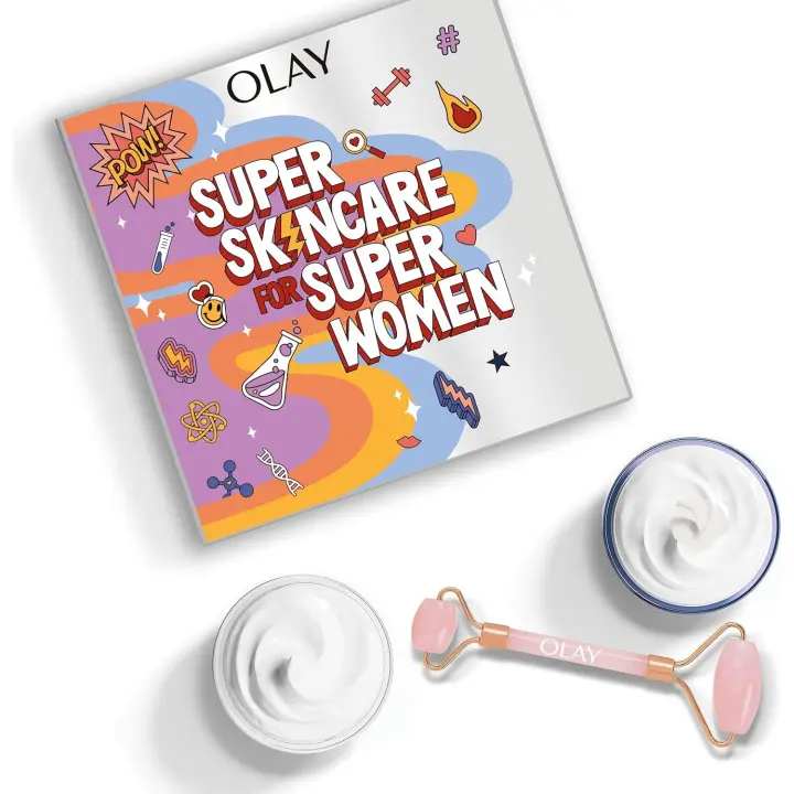 Olay | Set De Regalo Con Caja Y Face Roller Gratis, Collagen Peptides 24 Crema De Día + Retinol Crema de Noche Para Una Piel Radiante Y Suave, Con Niacinamida, Péptidos De Colágeno Y Complejo Retinoide - 1