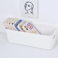 Caja De Almacenamiento Multifuncional Para Escritorio 1/2PCS Organizador De Cosméticos Y Sundries Plástico Caja De Desglosado - details 11