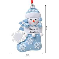 Colgante De Navidad En Forma De Calcetines Y Payaso De Resina Adorno Para Coche Y Mochila Regalo De Adornos Navideños - details 0