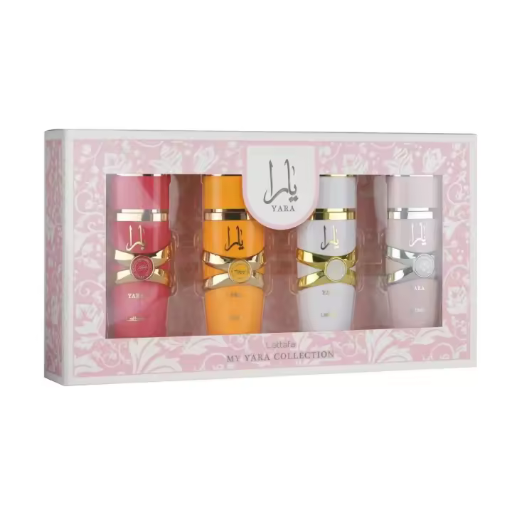 Colección Perfumes Yara de Lattafa – Set de 4 Unidades de 25 ml, Fragancias Femeninas Premium, Aromas Duraderos y Elegantes, Ideal para Regalo - 1