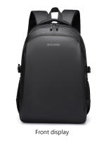 Mochila Para Hombre Impermeable De Gran Capacidad Estilo Casual Con Compartimento Para Computadora Mochila De Viaje Negocios Y Estudiante - details 22