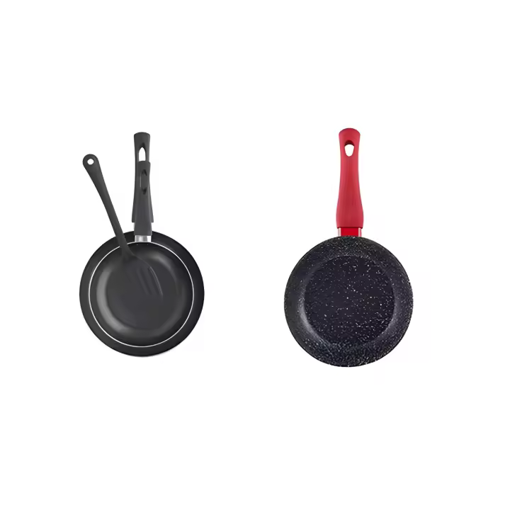 San Ignacio Set 3 Sartenes Aluminio Forjado 18,2 y 24 Cm + Rasera Ranurada - Alta Resistencia y Durabilidad - 1