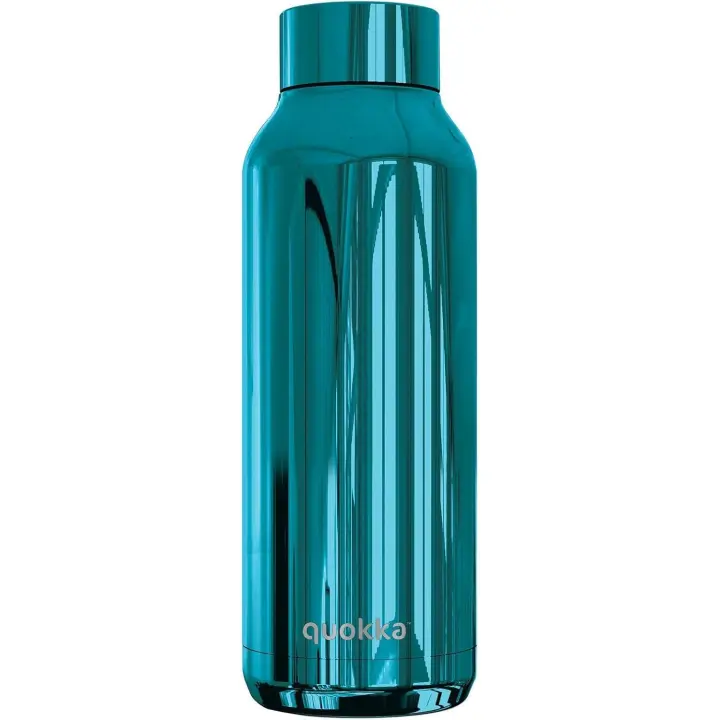 Botella térmica de acero inoxidable 510 ml Quokka Solid SLEEK ZIRCON | Sin BPA | Botella de agua reutilizable de doble pared | Mantiene frío y calor | Para niños y adultos - 1