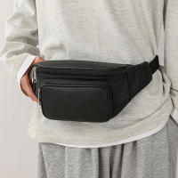 Bolsa De Cintura Para Hombre De Cuero Genuino 100% Mini Viaje Fanny Pack Bolsa De Cinturón De Cuero Para Teléfono Móvil Estilo Casual - details 8
