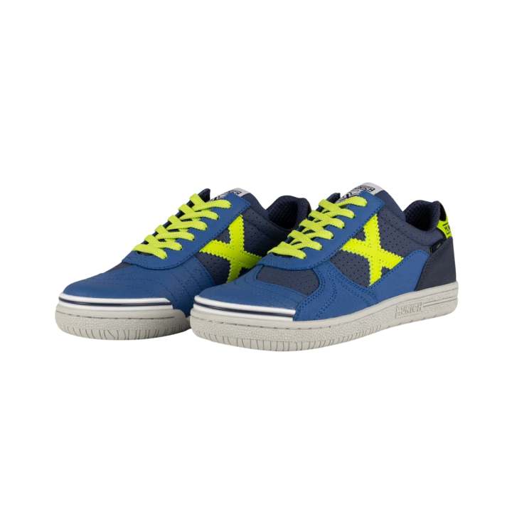 Munich - g-3 kid 468 1511468 - blue indoor soccer shoes with breathable upper - unisex children