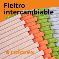 Rascador para Gatos de Pared, 60 cm Alto x 35 cm Ancho,  Tela de fieltro, Poste Vertical con Base de Madera, Multicolor - details 2