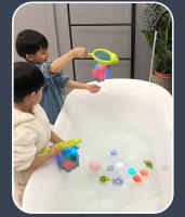 Juguetes De Baño Para Niños Animal De Iluminación Por Inducción Tortuga De Pesca En Red Juguete De Baño Para Bebés Unisex - details 5