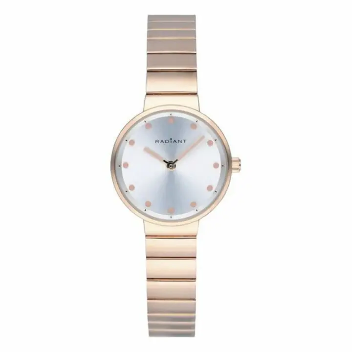Reloj Mujer Radiant RA521202 Ø 28 Mm - Rosa - Acero - Cierre a Presión - Cristal Mineral - Plateado - No Impermeable - Incluye Estuche - Movimiento Cuarzo - Caja Oro Rosa - Diámetro 28 Mm - 1