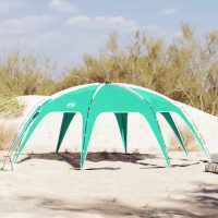 vidaXL Tienda de fiesta impermeable en color Verde mar/Azul celeste/Gris - details 0