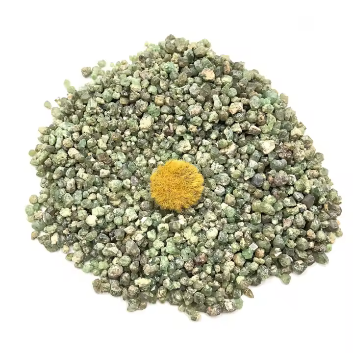 50g/Pack Piedras Naturales Demantoid Garnet Chips Cristales De Quartz Mineral Especímenes Coleccionables Hechicero Decoración Para El Hogar Gemas Crudas - 1