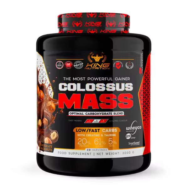 Gainer Colossus Mass 3Kg King Nutrition proteina creatina carbohidratos - 1