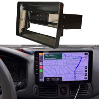 Estéreo Universal 1 Din 9 Pulgadas Para Coche Pantalla Táctil MP5 Player Adaptador De Marco Placa Navegación Panel De Fascia ABS Para Mitsubishi Pajero Montero V31 Cheetah King Box - details 0