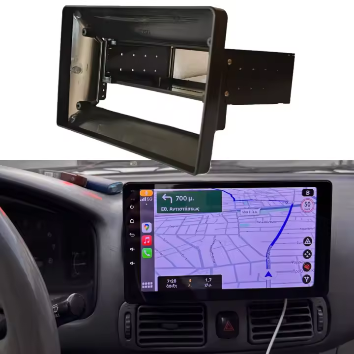 Estéreo Universal 1 Din 9 Pulgadas Para Coche Pantalla Táctil MP5 Player Adaptador De Marco Placa Navegación Panel De Fascia ABS Para Mitsubishi Pajero Montero V31 Cheetah King Box - 1