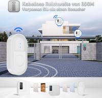 Timbre inalámbrico resistente a Agua, altura de 300 m, a Pilas, con 2 receptores, resistente a Agua, 55 melodías ajustables, 5 niveles de volumen e indicador LED. - details 2