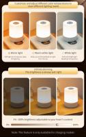 Lámpara De Noche LED Táctil Con Control Remoto Y Tiempo Para Dormitorio Y Habitación De Bebé Iluminación Decorativa Para Mesa Lámpara De Descanso Al Lado - details 6
