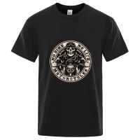Camiseta De Manga Corta Estampado De Motocicleta Para Hombres Algodón Transpirable Y Ligero Moda Harajuku Streetwear - details 1