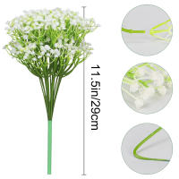 10pcs Flores De Bebé Artificial Gypsophila Para Boda Fiesta Decoración Del Hogar Accesorios Para La Novia Bouquet Falsas De Plástico - details 2