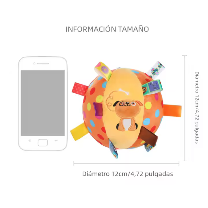 Juguete Interactivo Para Perros Y Gatos Peluche Bola Con Campanas Juguete Masticable De Limpieza Dental Para Pequeños Grandes Perros Y Gatos Cachorros - 1