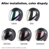 Visera De Motorbike Helmet Con Ventosa 3 Snap Pantalla Anti-UV Accesorios Para Casco De Motocicleta Visera De Lente De Burbuja - details 1