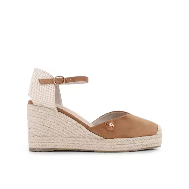 Blogger DAFNE Alpargatas para mujer camel en sintético 84474 - 1