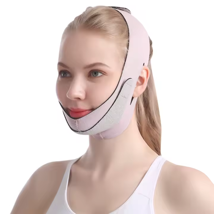 Banda Reutilizable Para El Rostro Modeladora De Línea V Elevador De Pecho Y Barba Para Mujeres Cinta De Masaje Facial Herramientas De Cuidado De La Piel Tamaño 63x11x21cm - 1