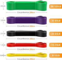 ALLINLIFE Bandas Elasticas Musculacion[Set of 5 Or 8], Gomas Elasticas Musculacion Cintas Elasticas Musculacion con Bolsa de Transporte para Entrenar Powerlifting Fitness Yoga - details 8