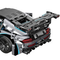 "Súper Auto de Carreras para Armar – Bloques de Construcción MOC 1:14 para Niños +12 y Adultos, Modelo Deportivo Detallado" - details 2