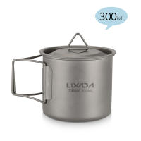 Lixada Taza De Agua Ultraligera De Titanio Con Manija Plegable Para Exteriores 300/350/550/650ml/750ml Ideal Para Picnics Y Uso En La Mesa - details 23