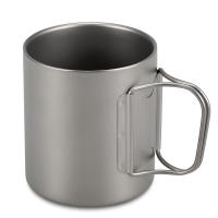 TOMSHOO Taza De Café Y Té De Titanio De Doble Pared 220/350/450/600ml Para Uso En Casa Oficina Exterior Camping Y Senderismo - details 11