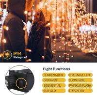 Luces de Cortina 300 Luces de Cortina LED 3M * 3M 8 Modos de iluminación impermeable IP44 at Aire Libre and interior, decoración para Navidad, Wedg, juegos, Ventana, Hogar, Patio 31V - details 1