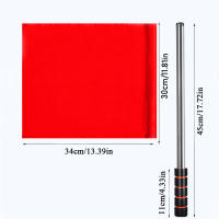 2pcs Bandera De Fútbol Y Dirección De Tráfico En Acero Inoxidable Mejorado Para Arbitros Y Patrullas Deporte Y Entrenamiento - details 5