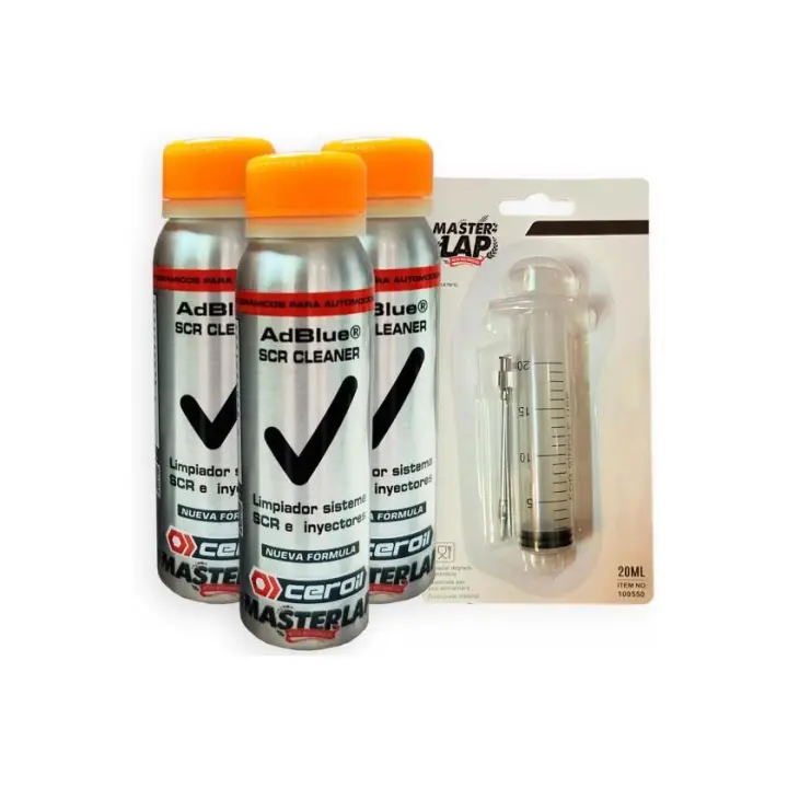 Pack de 3 Anticristalizante Adblue con Dosificador – Previene Cristalización, Limpieza de Inyectores y Catalizadores SCR   Master Lap - 1