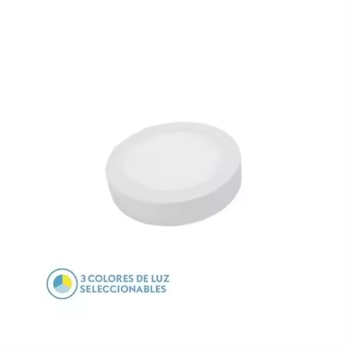 FABRILAMP Downlight Superficie Diorita 12w 3000k-4000k-6500k Blanco 1080lm 3,5x17x17 Cm - Alta Luminosidad - 1