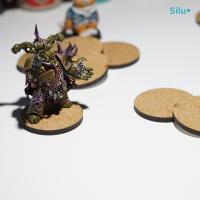 Silu - 40 Bases Redondas de Madera 32mm para Miniaturas – Peanas para Wargaming, Juegos de Mesa y Modelismo - details 0