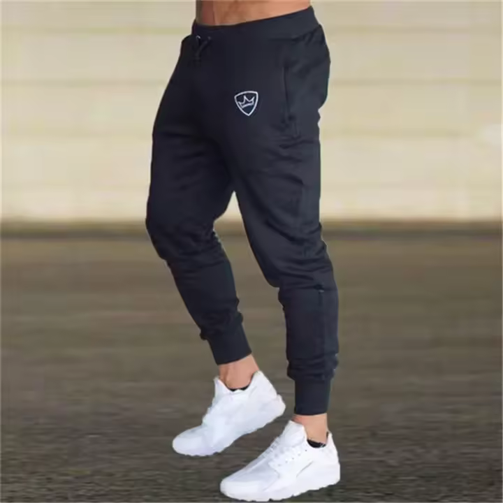 Pantalones Deportivos De Verano Y Primavera Para Hombre Con Estampado Fitness Running Entrenamiento Cómodos Y Elásticos Talla True - 1