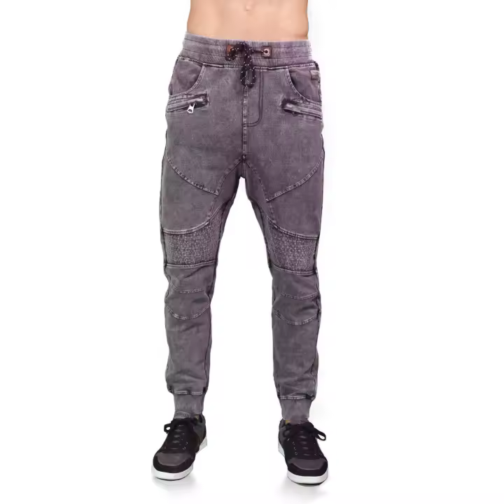 Pantalón largo Koroshi jogging denim de felpa - 1