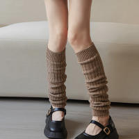 Calcetines De Piel De Oveja De Invierno Tejidos a Mano Hasta La Rodilla Calentadores De Piernas Patrón De Giro Calcetines Para Mujer - details 2