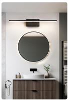 Lámpara De Espejo LED Para Baño Impermeable Luz De Maquillaje En Blanco Y Negro Soporte De Aluminio Longo Iluminación Interior Para Inodoro - details 8