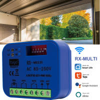Receptor Inteligente WIFI RX-MULTI 300-900MHz Para Puerta De Garaje Controlador Tuya Código Rodante 433MHz Abrepuertas 12V 24V 220V Con Switch - details 4