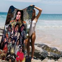 Toalla De Playa Para Niños Dibujos Animados Michael Jackson Absorbente Y Secado Rápido Tela De Microfibra Para Baño Piscina Viajes - details 5